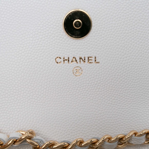 Pre-Loved Chanel Quilted Caviar Coco Casino Phone Holder on Chain - Picture 4 of 10